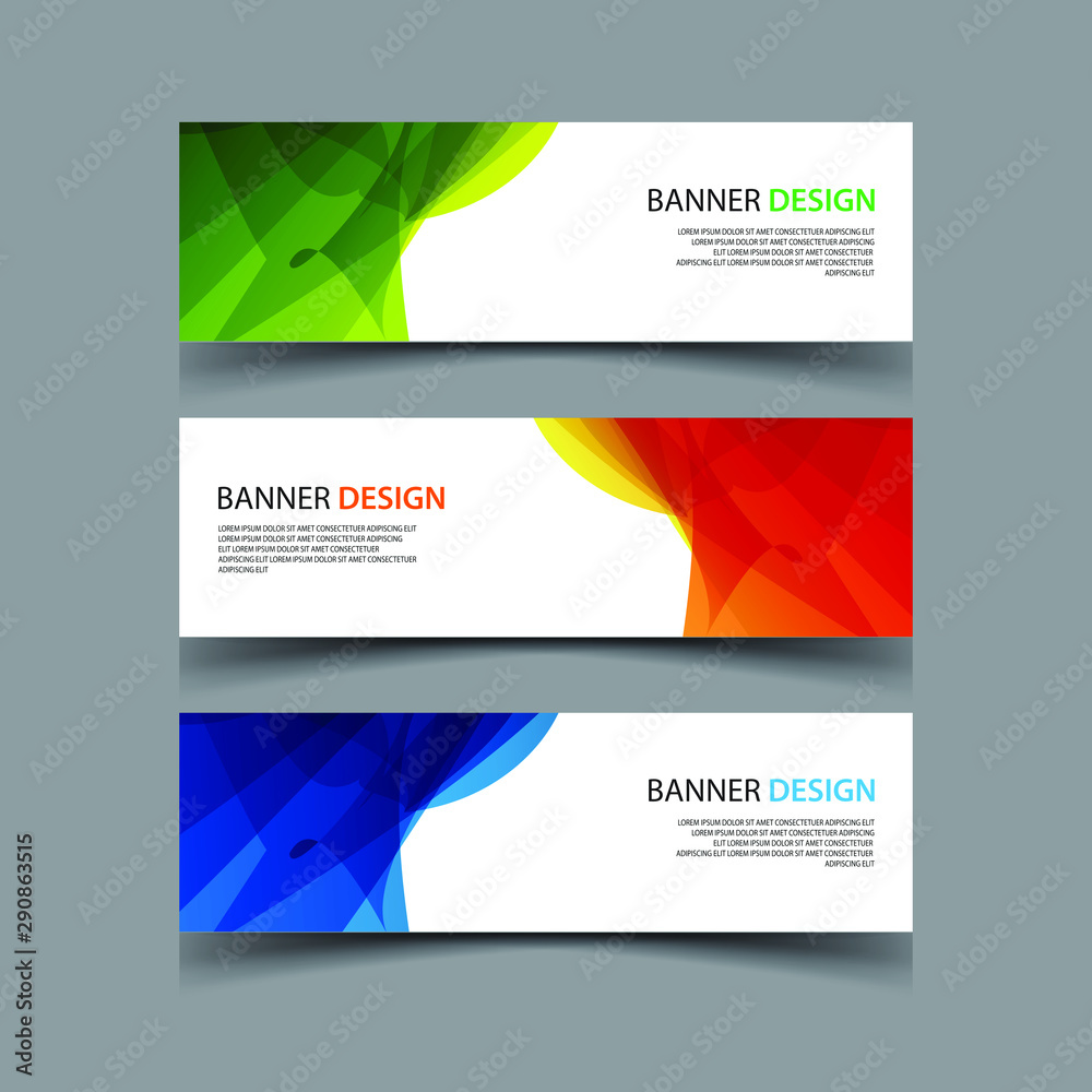 Canvas Prints vector abstract design banner web template