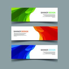Fototapeta premium Vector Abstract design banner web template