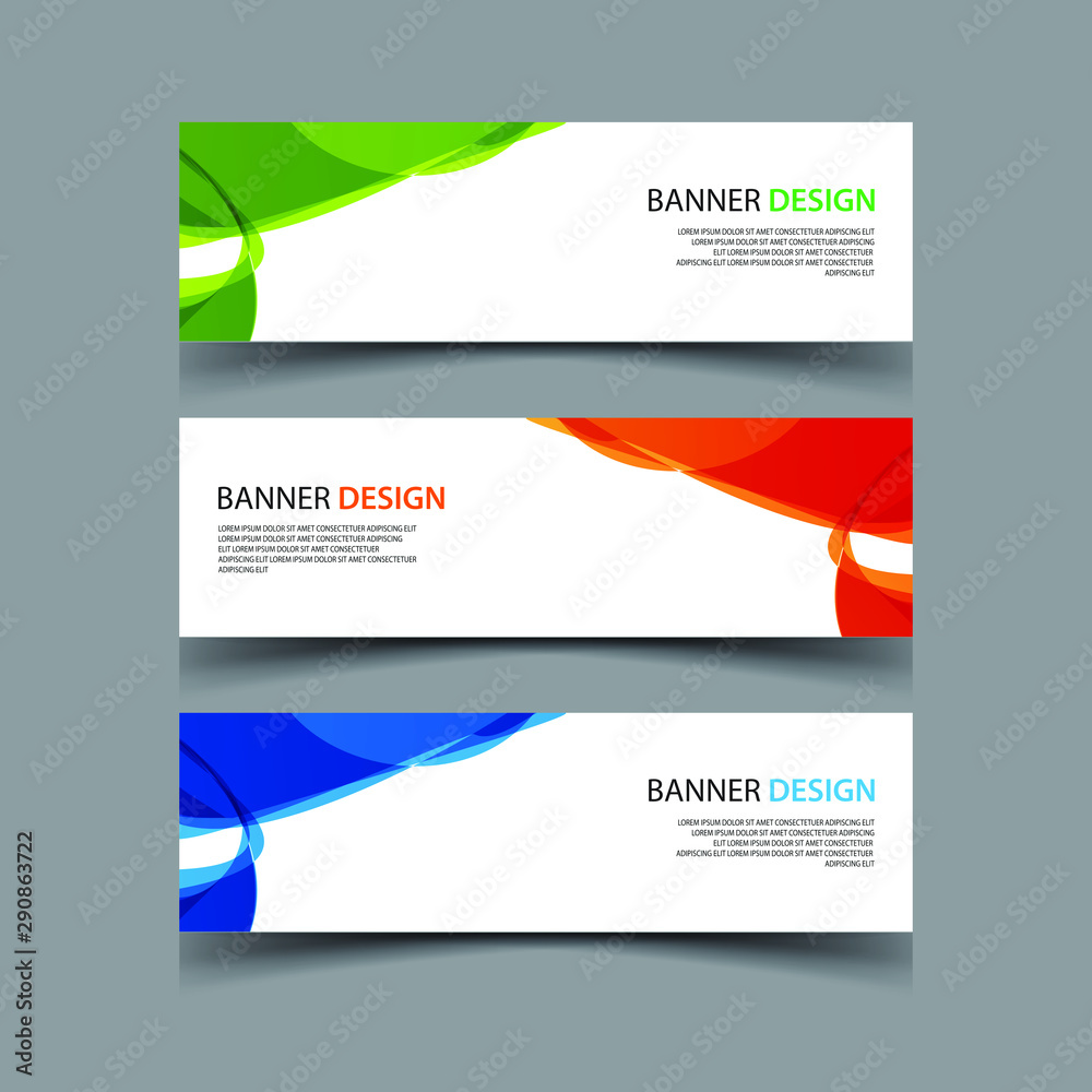 Wall mural vector abstract design banner web template
