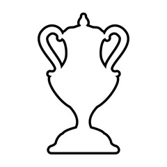 trophy cup award icon vector illustration