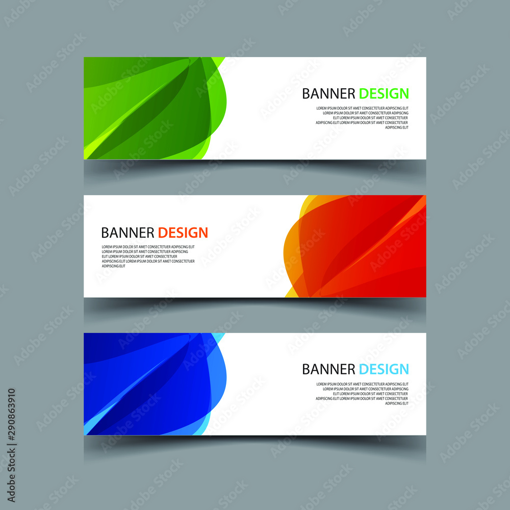 Wall mural vector abstract design banner web template