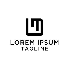 Fototapeta premium Letter Initial Logo M Piano, Logo Template