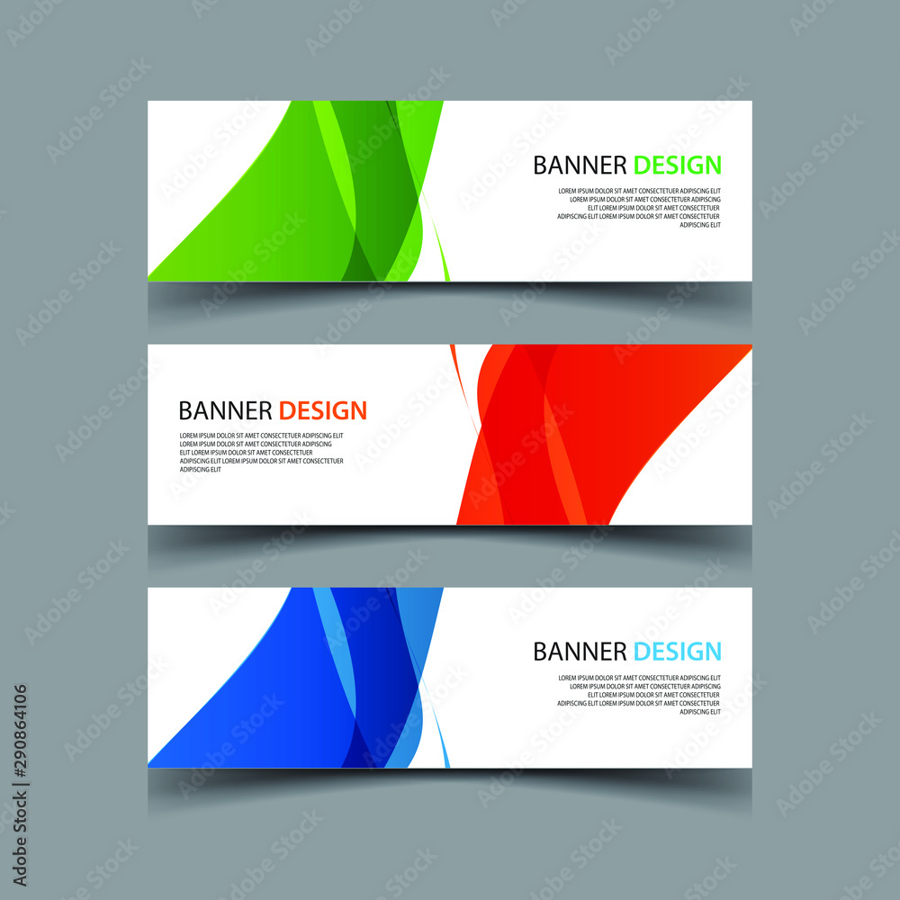 Wall mural vector abstract design banner web template