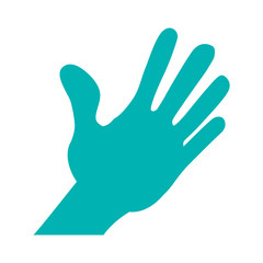 hand human isolated icon vector illustration