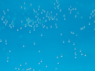 Occidental bubbles in clean blue water