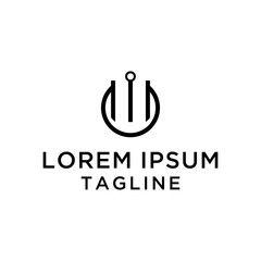 Initial i  Tech Logo Template