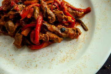 chicken with rice and vegetables