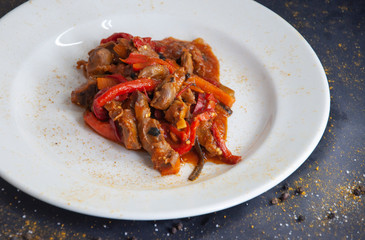 chicken with rice and vegetables