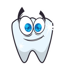 tooth human kawaii character vector illustration