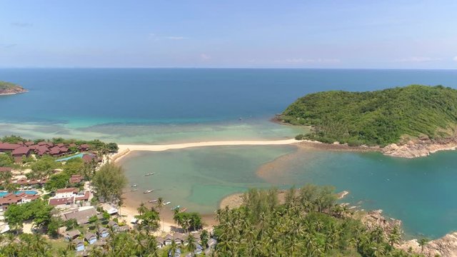Aerial view on Koh Phan Ngan island