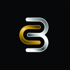 luxury letter cb vector download