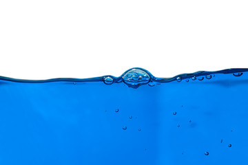 water line wave splashing blue