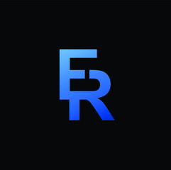 modern letter er vector download