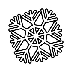 snowflake ice isolated icon vector illustration