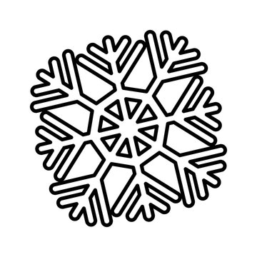 snowflake ice isolated icon vector illustration