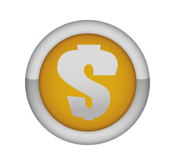 money symbol with ribbon vector illustration