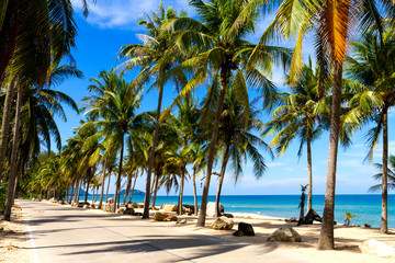 Beach Ban Krut Beach with sky and the sea