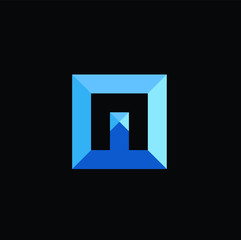modern letter n vector download