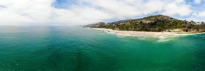 Laguna beach aerial coast view