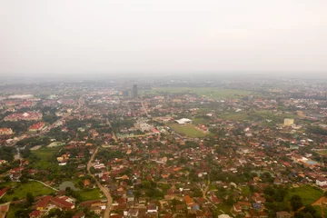 Foto op Canvas Aerial View of Vientiane Capital, Lao PDR © pong