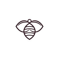 bee logo template , creative design concept, vector