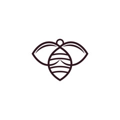bee logo template , creative design concept, vector