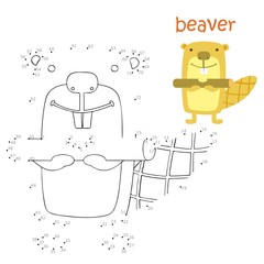 Coloring book and dot to dot game