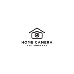 home camera logo template. vector