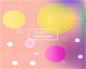 Smooth gradient mesh background.