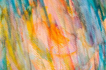 Abstract Hand painted Watercolor Colorful wet background on paper. Watercolor texture for creative wallpaper or design art work. Pastel colors