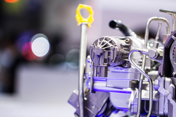 car engine close up