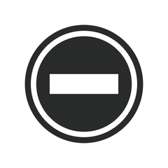 stop sign icon vector design template