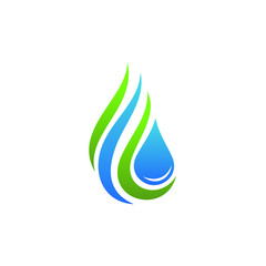 water drop Logo Template vector illustration design