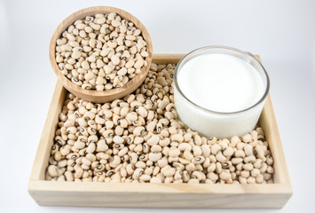 buckwheat in a bowl isolated on white