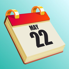 May 22 on Red Calendar