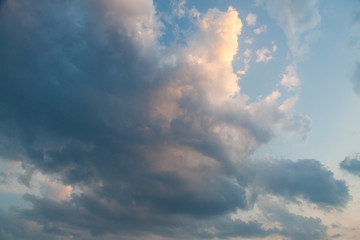 Blue sky with cloud.