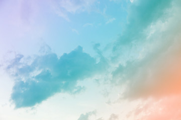 Colorful sky and clouds.