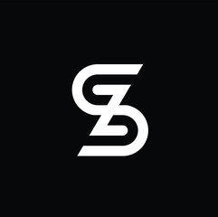 minimalis letter sz vector download
