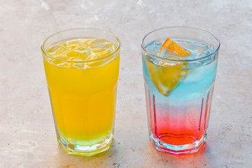 two cooling drinks