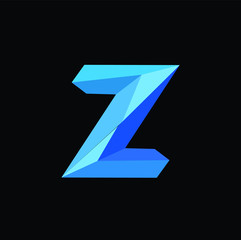 tripoly letter z logo vector download