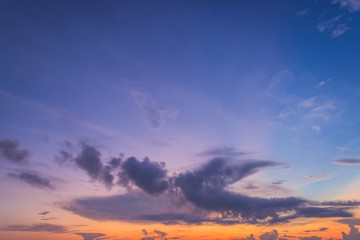 Evening sky with beautiful sunlight 