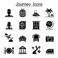 Travel & Tourism icon set vector illustration graphic design