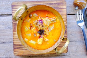 massaman curry with chicken