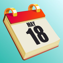 May 18 on Red Calendar