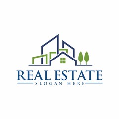 Real estate, home, house icon logo design template vector illustration