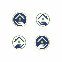 Real estate, home, house icon logo design template vector illustration