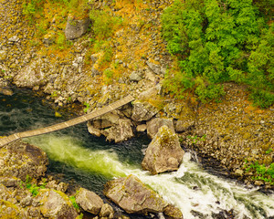 bridge over river, Norway