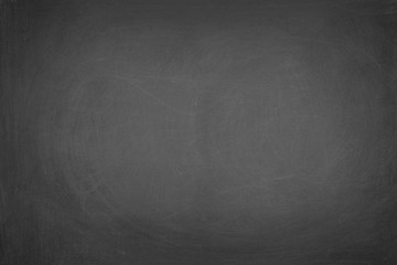 Working place on empty rubbed out on blackboard chalkboard texture background for classroom or wallpaper, add text message.