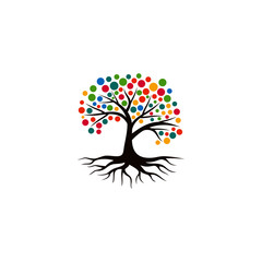 Tree vector icon. logo design elements.