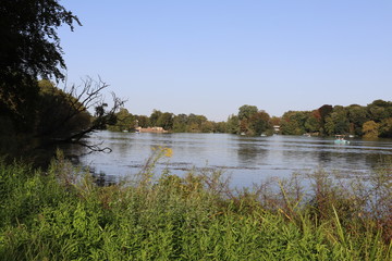 Lac du Parc de la Tête d'Or à Lyon - France